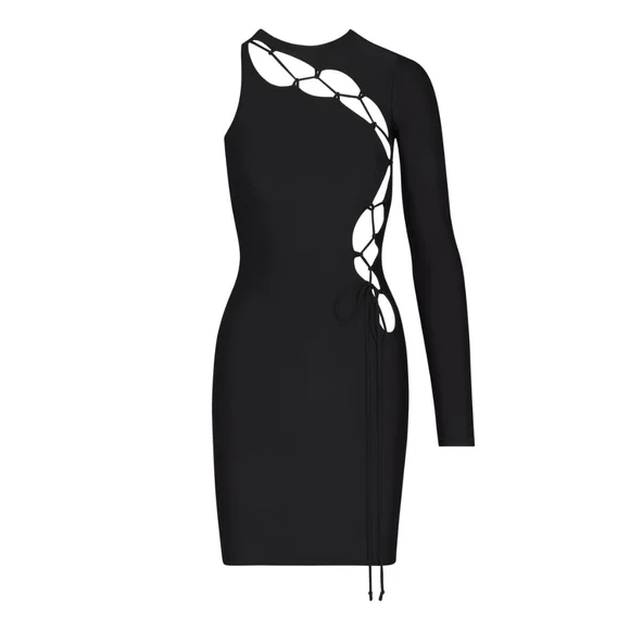 black lace dress with cardigan Zoey Lace Cardigan (Black) main image 0